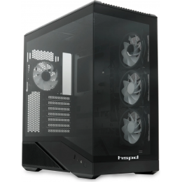 Корпус HSPD F711 (F711-TGBK- ARGB) черный