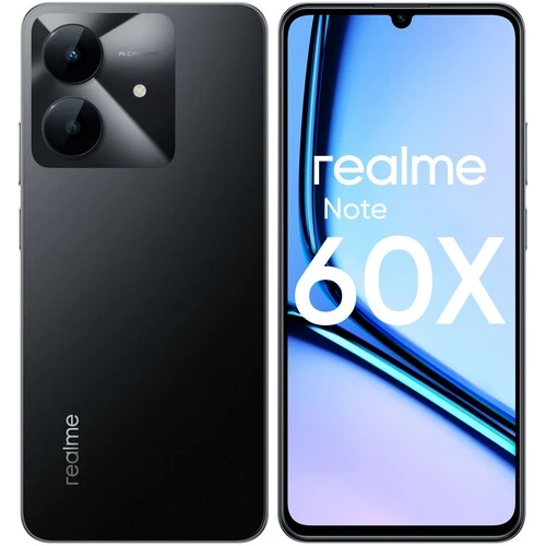 6.74" Смартфон realme Note 60x 4/128 ГБ черный