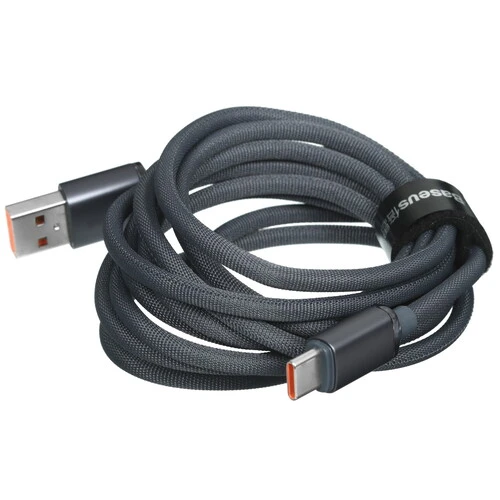 Кабель круглый Baseus USB Type-C - USB 2.0 Type-A черный 2 м