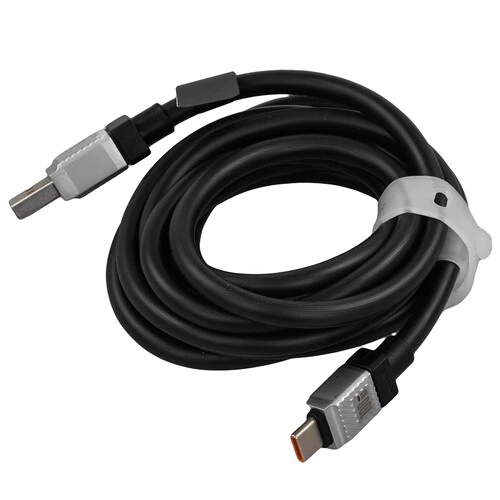 Кабель круглый Baseus USB Type-C - USB 2.0 Type-A черный 2 м 