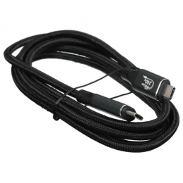 Кабель круглый Cablexpert 100W USB Type-C - USB Type-C черный 1.8 м