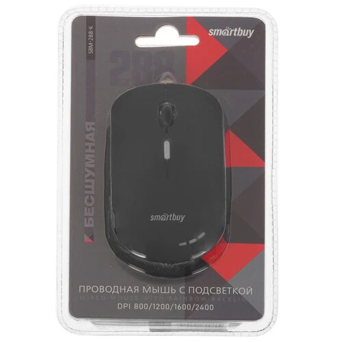 Мышь проводная Smartbuy 288-К [SBM-288-K] черный 