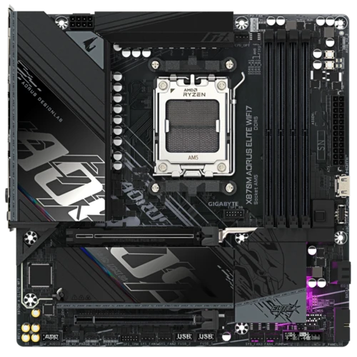 Материнская плата GIGABYTE X870M AORUS ELITE WIFI7