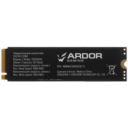 512 ГБ M.2 NVMe накопитель ARDOR GAMING Simple SI512QSHI