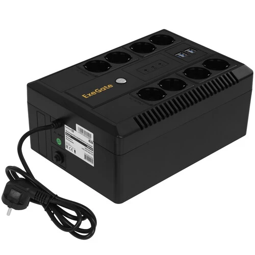 ИБП ExeGate Neo NNB-600.LED.AVR.8SH.CH 850VA/480W
