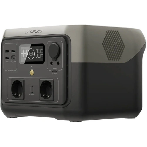 Портативная зарядная станция EcoFlow RIVER 2 Max 160000 mAh (1000W/3xUSB-A+USB-C/QC/PD/LCD/БЗУ-нет