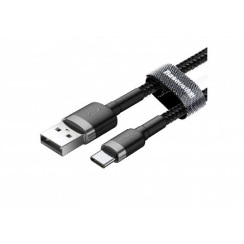 Кабель Baseus CATKLF-BG1  1м, 100W, USB - A - USB Type-C черный + серый