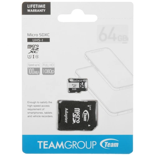 Карта памяти TEAMGROUP Micro microSDXC