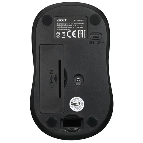 Мышь беспроводная Acer OMR135 [ZL.MCEEE.01I] зеленый
