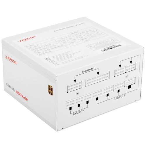 Блок питания ARDOR GAMING ORIGIN 650WGF White белый 