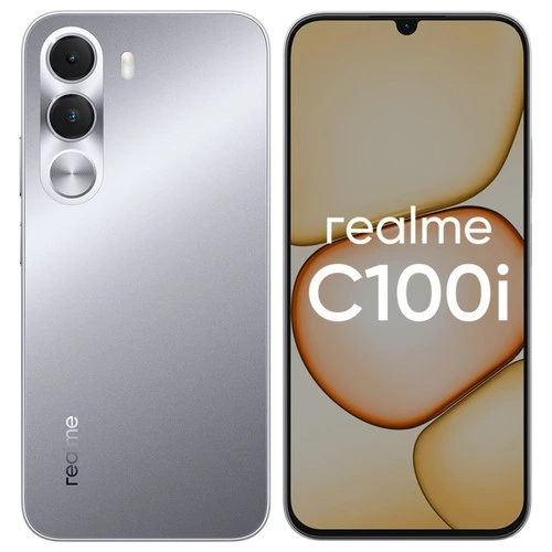6.8" Смартфон realme C100i 4/128 ГБ серебристый