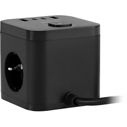 Сетевой фильтр BURO BU-PC3.1UC-Plus-B черный